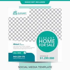 Editable Home House For Sale Real Estate Banner Mockup Template Promotions	