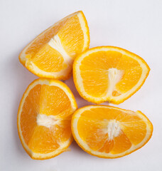 Fototapeta na wymiar Orange isolated on white background.