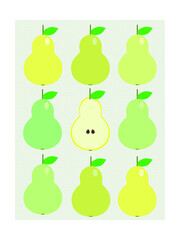 set of pear