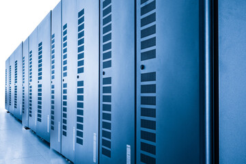 data center with server cabinets