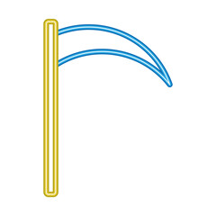 scythe weapon halloween neon style icon