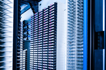 data cloud hardware with hard drives