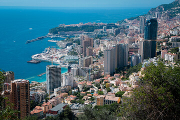 Monaco-Montecarlo, wonderful city of the cote-d‚ÄôAzur with its marine and architectures,...