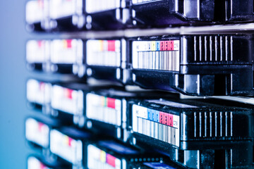 detail of hard disk array