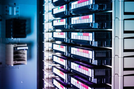 detail of hard disk array