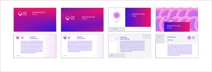 E-presentation or landing page template