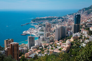 Monaco-Montecarlo, wonderful city of the cote-d‚ÄôAzur with its marine and architectures,...