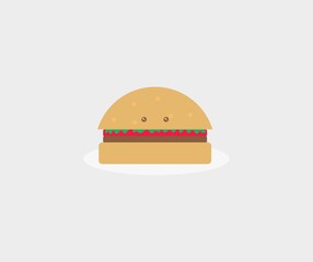 design about burger icon