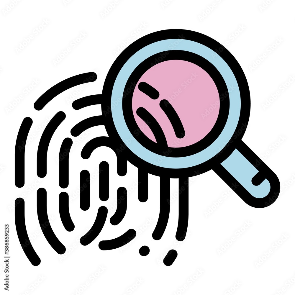 Poster forensic laboratory icon. outline forensic laboratory vector icon for web design isolated on white b