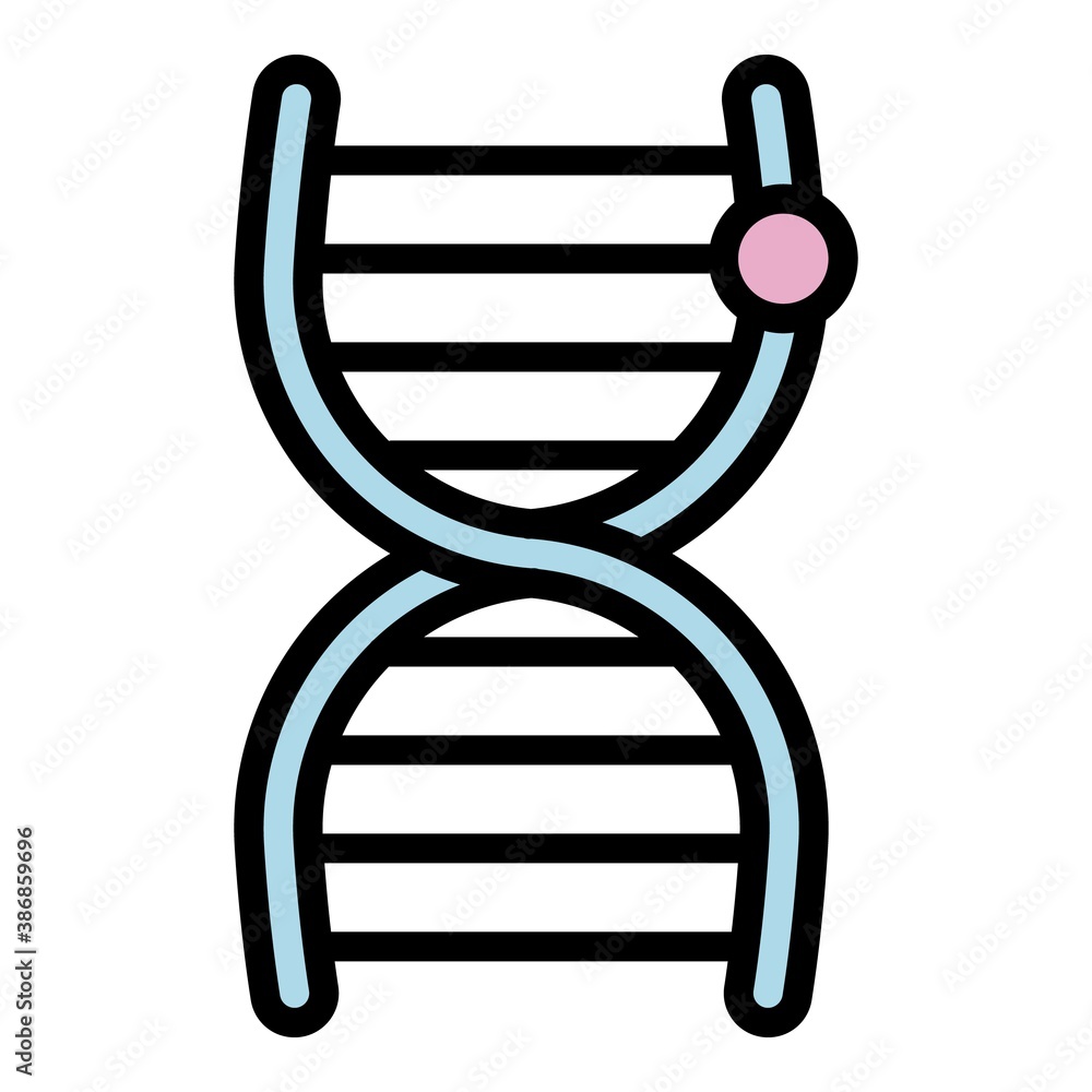 Aufkleber forensic laboratory dna research icon. outline forensic laboratory dna research vector icon for web 