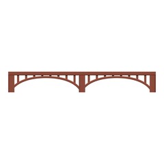 Slovenia big bridge icon. Cartoon of slovenia big bridge vector icon for web design isolated on white background