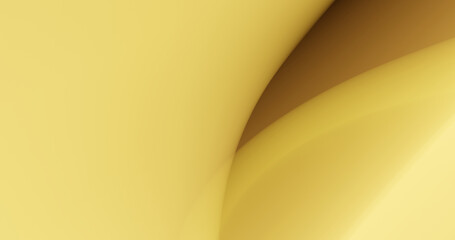 Abstract 4k resolution defocused geometric curves background for wallpaper, backdrop and varied nature design. Golden yellow, pastel yellow colors.