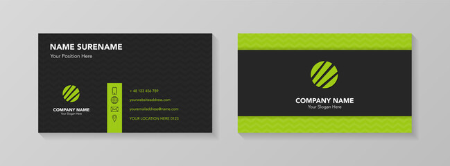 Modern business card design. Vector