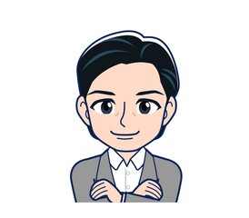 Middle-aged woman in a gray suit