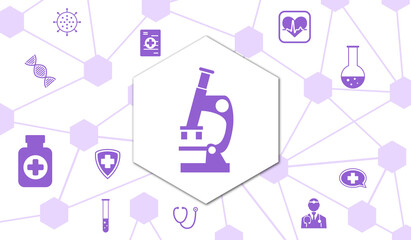 Fototapeta premium Concept of medical research