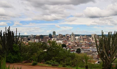 Foto op Aluminium Panoramic view of Harare city centre, Zimbabwe © VV Shots