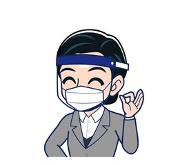 Middle-aged woman in a gray suit