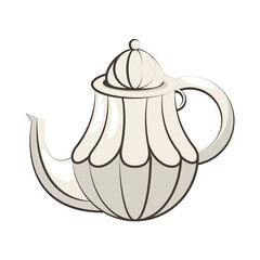 ceramic teapot drink utensil icon