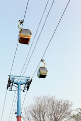 cable car on the amusement park