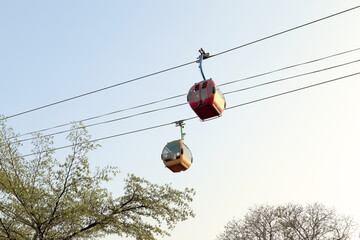 Obraz premium cable car on the amusement park