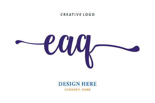 logo composition of the letter EAQ is simple, easy to understand and authoritative