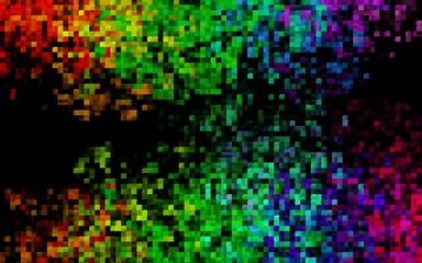 Dark Multicolor, Rainbow vector cover in polygonal style.