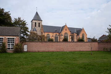 Fototapeta na wymiar The Sint Martinus church located in Berlare, Belgium