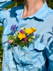 person holding flowers