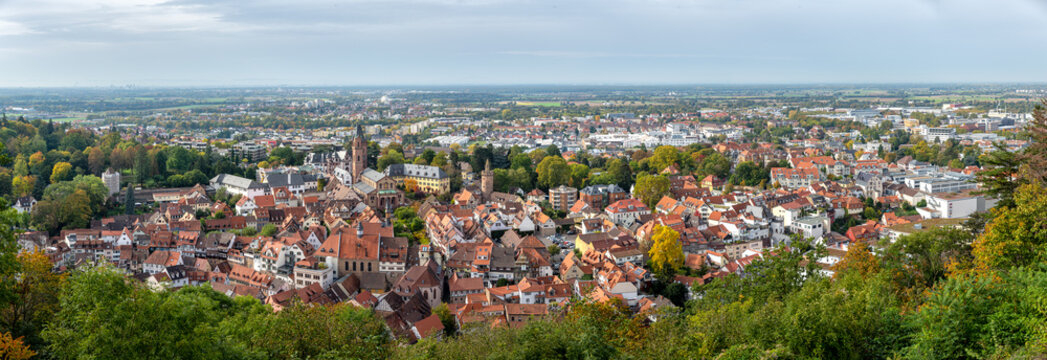Weinheim Panorama Altsatdt Aussicht