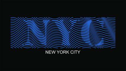 Vector illustration NEW YORK Typography  t-shirt graphics 