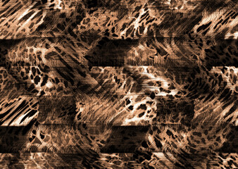 abstract leopard skin pattern