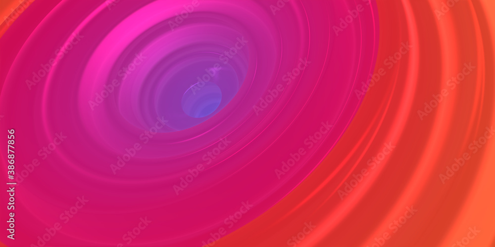 Poster abstract colored background from gradient rings.3d rendering