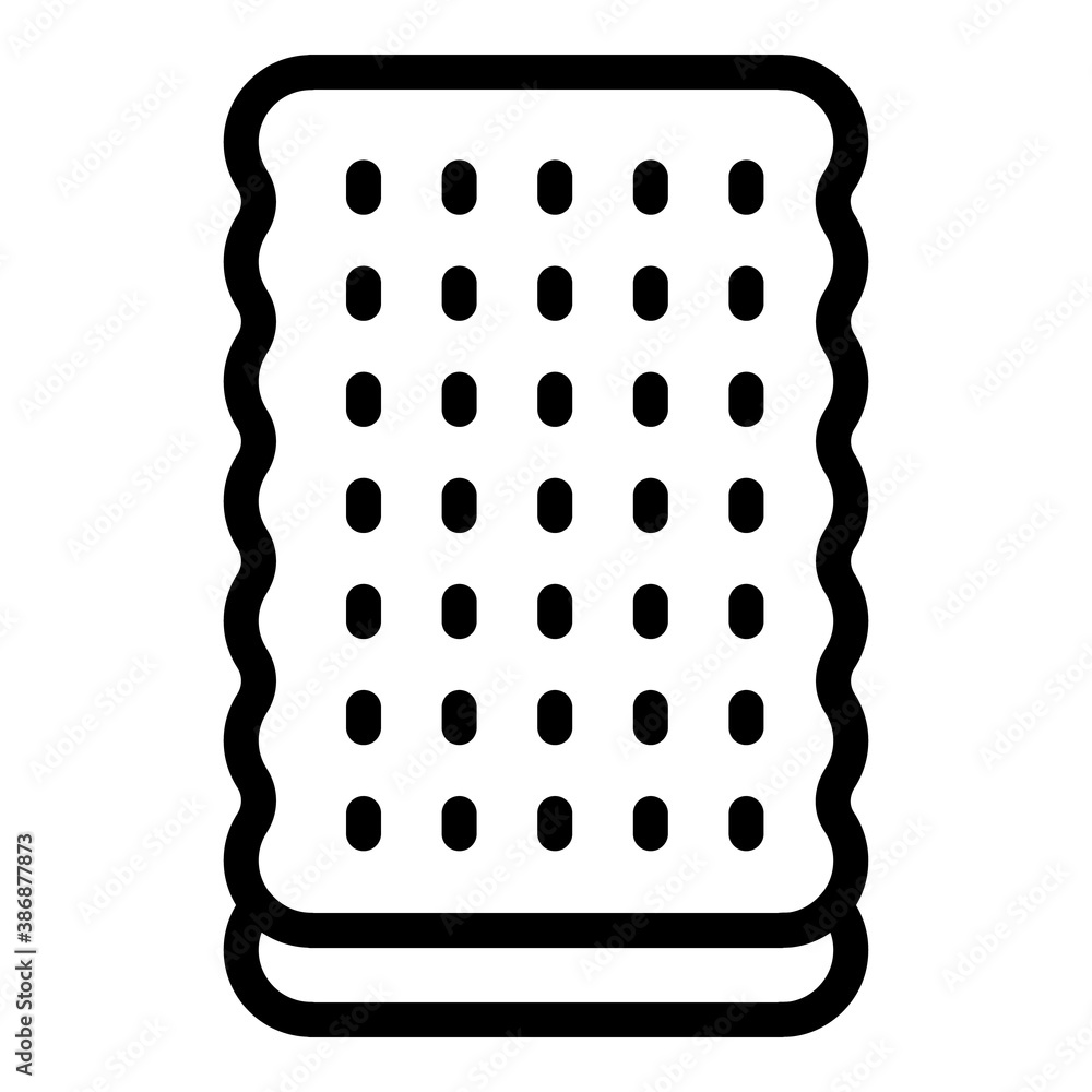 Aufkleber snacks icon. outline snacks vector icon for web design isolated on white background