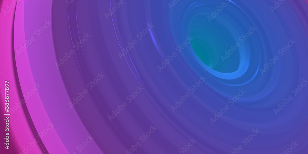 Poster abstract colored background from gradient rings.3d rendering