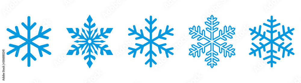 Canvas Prints snowflake set. snowflake symbols. snowflake icon. snow icon. vector illustrator