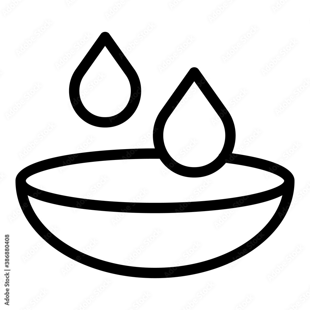 Poster lens drops icon. outline lens drops vector icon for web design isolated on white background