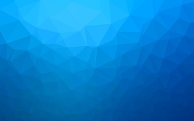 Light BLUE vector polygonal background.