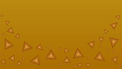 Triangle gold background vector design