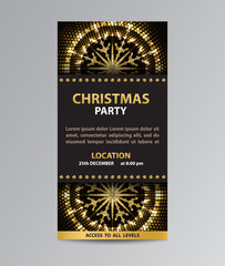  Invitation card flyer for Christmas party
