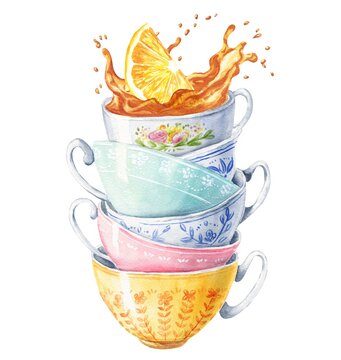 Stacked Tea Cups Images – Browse 43,974 Stock Photos, Vectors, and