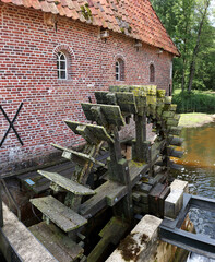 Berenschot watermill in the Slinge river near Winterswijk, Netherlands