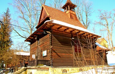 Nałęczów, Uzdrowisko, Sanatorium, Park, Pawilon, Kaczki, Staw,  © woodyd