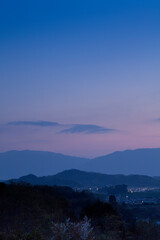 甘樫丘展望台から見る葛城山