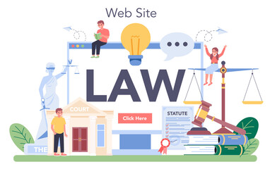 Law class online service or platform. Punishment and judgement