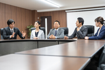 Fototapeta premium ビジネス 会議 シーン
