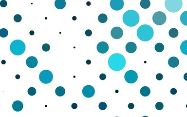Light BLUE vector background with bubbles.
