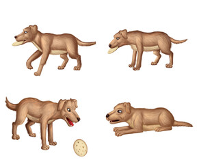 Naklejka premium dogs