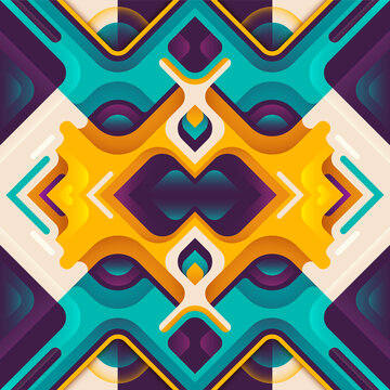 Colorful abstract background in decorative style. Vector illustration.