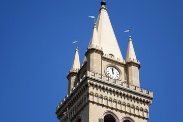 Fototapeta na wymiar Italy. Sicilia. The astronomical clockwork of the Cathedral Sainte Maria in Messina