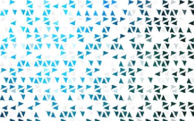 Fototapeta na wymiar Light BLUE vector texture in triangular style.